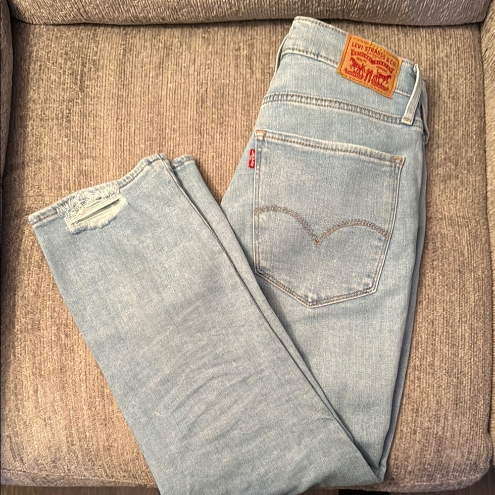 Levi's Light Blue Ankle & Cropped Jeans
